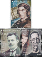 Kroatien 843-845 (kompl.Ausg.) Postfrisch 2008 Persönlichkeiten - Croacia