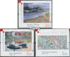 Kroatien 829-831 (kompl.Ausg.) Postfrisch 2007 Gemälde - Kroatië