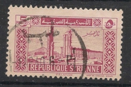 SYRIE - 1940 - N°YT. 249 - Palmyre 5pi Rose - Oblitéré / Used - Usati