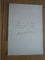 Pensée Autographe Marguerite CARRE - Soprano Opéra Comique  - PAX MUNDI - Livre Pour La Paix 1932 - Schauspieler Und Komiker