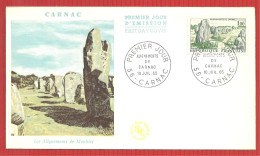 FDC ALIGNEMENTS DE CARNAC 10 7 1965 - 1960-1969