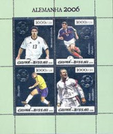 GUINEE BISSAU 2005 - Football Germania 2006 - 4 V. - Fond Argent - Europei Di Calcio (UEFA)