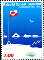 GROENLAND 2010 -25 Ans Du Drapeau National-1 V. - Unused Stamps