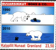 GROENLAND 2010 -Comics-l'Ours Blanc-1 V. - Unused Stamps