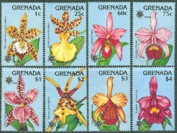 GRENADA  1990 - Expo 90 - Orchidées Des Caraibes - 8 V. - Orchideeën