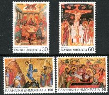 GRECE 1994 - Icones: La Passion Du Christ - 4 V. - Christianisme