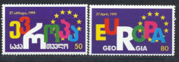 GEORGIE 1999 - Admission Au Conseil De L'Europe - 2 V. - Géorgie