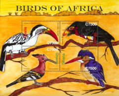 GHANA  2007 - Oiseaux  Tropicaux-feuillet De 4 Timbres - Papagayos