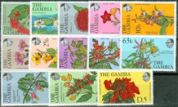 GAMBIE 1977 - Plantes Et Fleurs - 13 V. - Gambia (1965-...)