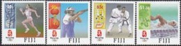 FIDJI 2008 - J.O. Bejing 2008 -  4 V. (judo/tir/natation) - Fiji (1970-...)