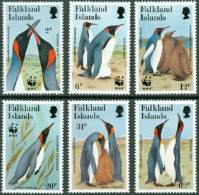 FALKLAND 1991 - W.W.F. - Pingouin King  - 6 V. - Falkland Islands