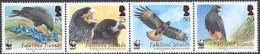 FALKLAND 2006 - W.W.F. - Faucon Austral - Falcoboenus Australis - 4 V. - Falklandinseln