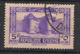 SYRIE - 1940 - N°YT. 257 - Kasr El Heir 5pi - Oblitéré / Used - Usados