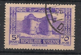 SYRIE - 1940 - N°YT. 257 - Kasr El Heir 5pi - Oblitéré / Used - Used Stamps