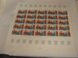 N° 1657 En Feuille  De 25 Timbres  Neufs - Hojas Completas