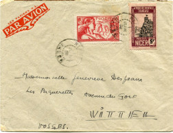 NIGER LETTRE PAR AVION DEPART NIAMEY 1 JUIN 39 NIGER POUR LA FRANCE - Covers & Documents