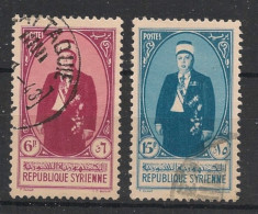 SYRIE - 1942 - N°YT. 264 Et 265 - Président El Hassani - Oblitéré / Used - Usados