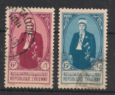 SYRIE - 1942 - N°YT. 264 Et 265 - Président El Hassani - Oblitéré / Used - Gebraucht