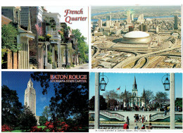 Lot 8 Cpm - NEW ORLEANS - Louisiana - THE CAFE DU MONDE BATON ROUGE NATCHEZ PIRATES'S ALLEY Bateau - New Orleans