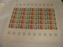 N° 1656 En Feuille  De 25 Timbres  Neufs - Fogli Completi