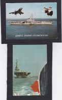 PORTE-AVION  CLEMENCEAU 4 CARTES POSTALES AYANT VOYAGEES + 15 ENVELOPPES - Commemorative Postmarks