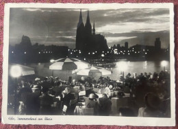 KOLN SOMMERABEND  AM RHEIN ,POSTCARD - Köln