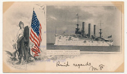 CPA - ETATS UNIS - U.S. Cruiser "Brooklyn" - Warships