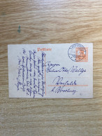 Deutsches Reich-Stempel "Hüttenrode" Bei Blankenburg / Harz - Cartoline