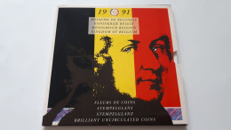 BELGIQUE/BELGIE/BELGIEN SET FDC 1991 CONTIENT 10 MONNAIES EN FDC + MEDAILLE 200 ANS MOZART 1791-1991 COTE : 12€ - FDC, BU, BE & Estuches