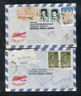 "URUGUAY" 2 Reco-/Lupo-Briefe Nach Deutschland (A1224) - Uruguay