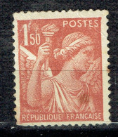 1,50 F Rouge-brun Type Iris - 1939-44 Iris