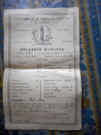 BULLETIN SCOLAIRE 1896 / 1897 ELEVE ODE PETIT SEMINAIRE DE L IMMACULEE CONCEPTION A SEES ORNE - Diplomi E Pagelle