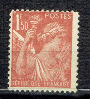 1,50 F Rouge-brun Type Iris - 1939-44 Iris