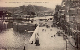 CHERBOURG      (  MANCHE )   LE QUAI COLIGNY ET LA MONTAGNE DU ROULE - Cherbourg