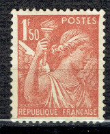 1,50 F Rouge-brun Type Iris - 1939-44 Iris
