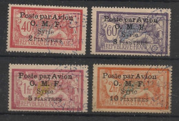 SYRIE - 1922 - PA N°YT. 10 à 13 - Série Complète - Oblitéré / Used - Gebruikt