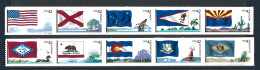 USA 2008 Flags Strip From Roll Y.T 4051/4060 ** - Ungebraucht