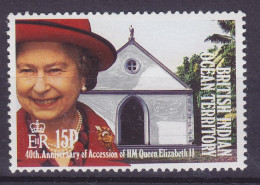 British Indian Ocean Territory BIOT 1992 Mi. 119, 15p. 40th Anniversary Assension Queen Elizabeth II., MNH* - Britisches Territorium Im Indischen Ozean