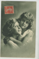 ENFANTS - LITTLE GIRL - MAEDCHEN - Jolie Carte Fantaisie Portrait Fillette Et Jeune Femme - Portraits