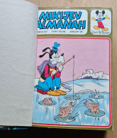 MIKIJEV ALMANAH 12 Numbers Bound 127 - 138, Vintage Comic Book Yugoslavia Yugoslavian Mickey Mouse Disney Comics - Cómics & Mangas (otros Lenguas)