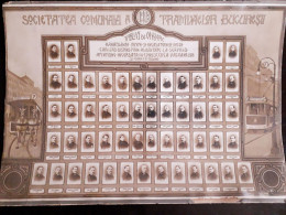 Societatea Comunală A Tramvaielor București 1928 Tablou De Onoare Manipulanții Vizitii și încasatorii De Vagon P3/24 - Personnes Identifiées