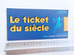 Ticket Du Siècle 1995 Pathé Grand écran Italie COMPLET - COLLECTOR - Publicité Cinématographique