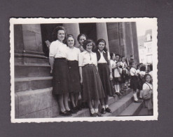 Photo Originale Vintage Snapshot  Scoutisme Ames Vaillantes De Sarrebourg En 1950 Les Dirigeantes 52967 - Places