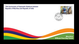 Mauritius (Ile Maurice) 2023 - 75 Years Of Diplomatic Relations With India - FDC - Mauritius (1968-...)