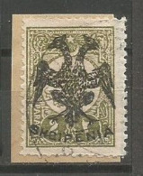 Albania Albanien Mi.3 Used On Piece 1913 Signed Roumet Cat.val.: 500,00€ - Albanië