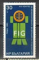 BULGARIA - 1983 - 17 Congres De La Federation Des Geodesiens  - 1v** - Ungebraucht