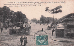 LE COMTE DE LAMBERT SUR AEROPLANE WRIGHT DANS SON RAID JUVISY TOUR EIFFEL - ....-1914: Precursores