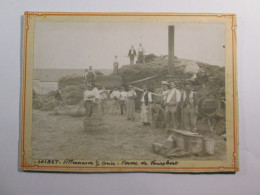 LOIRET - VILLENEUVE SUR CONIE - Ferme De Vaubert Top Cliché Machine à Battre 170X125mm [circa 1895] - Professions