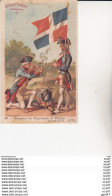 CHROMOS. Chocolat FRANCOIS. Bordeaux.  Drapeau Du Régiment De Poitou. Louis XVI 1775. ...U176 - Autres & Non Classés