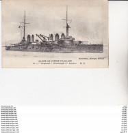 CPA MARINE DE GUERRE FRANCAISE.  "Vergniaud",  Dreadnought (1er Escadre). ...U82 - Krieg